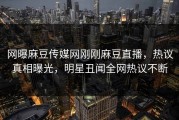 网曝麻豆传媒网刚刚麻豆直播，热议真相曝光，明星丑闻全网热议不断