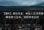 【爆料】黑料突发：神秘人在深夜被曝曾参与丑闻，迷醉席卷全网