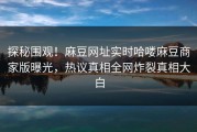探秘围观！麻豆网址实时哈喽麻豆商家版曝光，热议真相全网炸裂真相大白